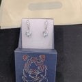 Серебряные сережки с фианитами