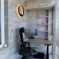 Отзыв о КАКСВОИМ: Ремонт и отделка балконов: Современный кабинет на балконе